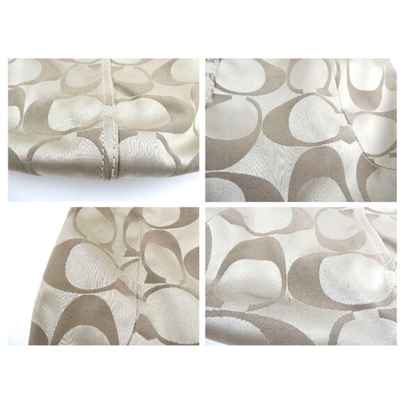 Coach Signature Khaki Mahogany Shoulder Bag 12676 - Picture 9 of 14